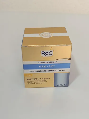 ROC Multi Correxion Anti-Sagging Firming Cream - Rich 50ml - Nachtpflege für reife Haut, verbessert die Elastizität und strafft das Hautbild mit sofortiger Wirkung - ideal gegen Falten und Augenringe.