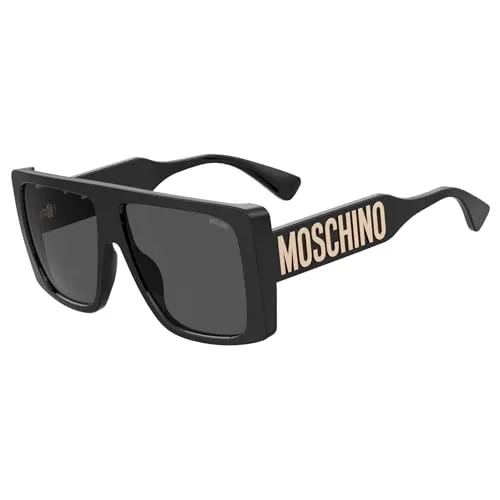 Moschino Sonnenbrillen MOS119/S BLACK/DARK GREY - Sonnenbrillen für Damen, stylisches Design in BLACK/DARK GREY, inklusive 2 Jahre internationaler Garantie für sorgenfreies Tragen.