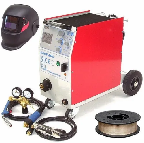 Apex Schutzgasschweißgerät 251A Mig Mag mit Automathelm - Effizientes Schutzgasschweißgerät für präzise Schweißarbeiten, inklusive Automathelm und 5 kg Draht. Ideal für professionelle Anwendungen und Heimwerkerprojekte.