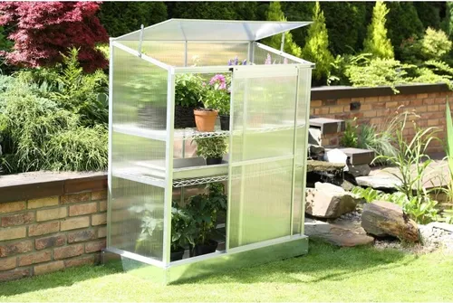 Grindi - Polycarbonat-Gartengewächshaus - 130x58x140 - Wandmontage