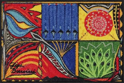 Salonloewe Fußmatte Gemelli 50x75 cm - Robuste und pflegeleichte Fußmatte aus 100% Polyamid, ideal für Innen- und Außenbereiche. Rutschfest und trittschalldämmend, passt unter fast jede Tür. Hergestellt in Deutschland, stylisch und funktional.