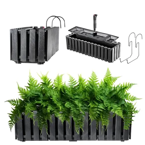 KADAX Blumenkasten 60cm Anthrazit