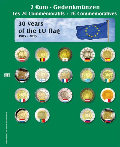 Premium Münzblatt 2 Euro des Jahres 2015 Blatt 15 für Album 7341