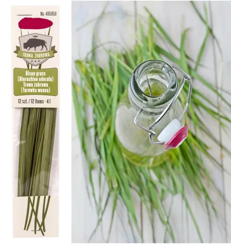 Bisongras 12 Stück Bison Grass Grasovka Mariengras ZUBROWKA, 100% Natural