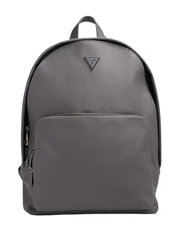GUESS Men Milano COMPACT Backpack Hand Bag, Asphalt/Blue in grau von GUESS