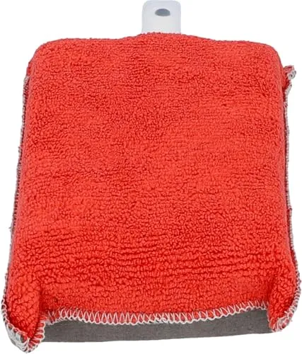 Nigrin Anti-Beschlag-Schwamm 2in1, für Auto Innenscheiben, beseitigt Kondenswasser-Beschläge, verhindert erneutes Beschlagen, rot