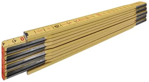 Stabila Holz-Gliedermaßstab Type 600 1104 Maßstab 2m Buchenholz