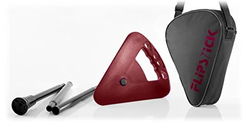 Flipstick Sitzstock faltbar kurz rot