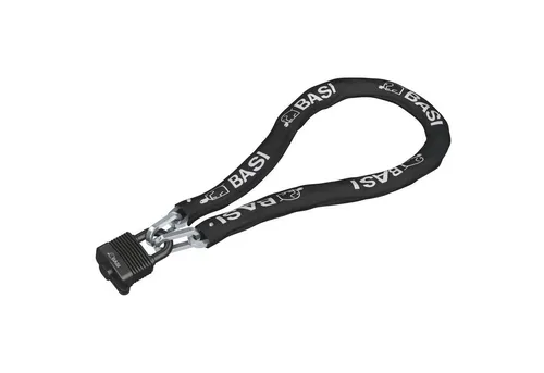 BASI Stahlkette mit Outdoorschloss | Langlebig und Witterungsfest - Fahrradschlösser mit hochwertiger Stahlkette für zuverlässigen Diebstahlschutz. Wetterfestes Schloss und flexible Einsatzmöglichkeiten für Fahrräder, Motorräder und mehr.