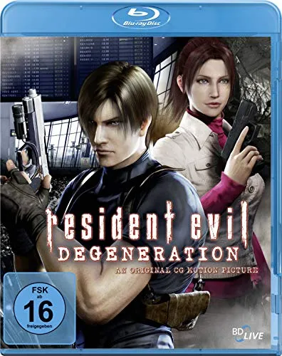 Resident Evil: Degeneration [Blu-ray] - Blu-ray Film von Kamiya, Makoto, spannender Action-Horror mit atemberaubenden Effekten und fesselnder Story, ideal für Fans der Resident Evil Reihe.