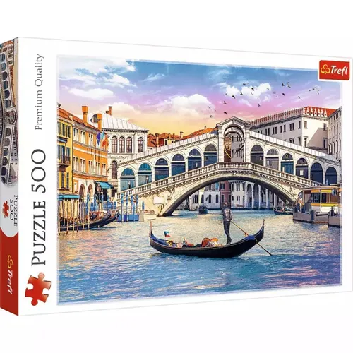 Trefl 916 37398 Rialtobrücke - 500 Teile Premium Puzzle für Erwachsene und Kinder ab 10 Jahren, hohe Farbsättigung und ideal zur Entspannung
