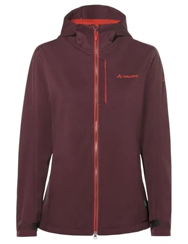 VAUDE Women's All Year Elope Softshell Jacket II - Funktionsjacke für Damen, winddicht und atmungsaktiv, ideal für Wanderungen und Trekking, aus recyceltem Polyester für umweltbewusste Abenteuer.