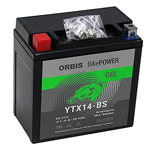 Orbis BikePower YTX14-BS 51214 12V 14 Ah 250A