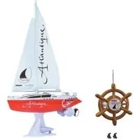 Jamara 040250 Atlantique Segelboot - RC Boot mit 2 Antriebsmotoren, ideal für Teich und Schwimmbad, einfach zu steuern ohne Seglerpatent