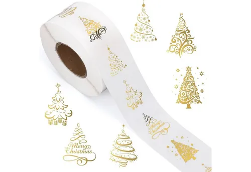 Ware aus aller Welt Aufkleber 500 Weihnachtsaufkleber Geschenkaufkleber weihnachtlich Sticker, (500tlg)