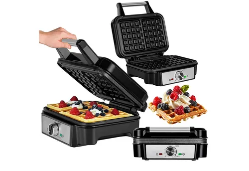 Zeegma Waffeleisen GOFREE CHEF, 1200 W in schwarz von Zeegma