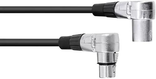 Omnitronic 30220630 XLR Verbindungskabel - 1x XLR-Stecker 3-polig, 150 cm schwarz, für hochwertige Audioübertragungen