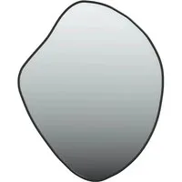 vidaXL Wandspiegel Schwarz 50x40 cm - Eleganter Spiegel für Wandmontage, aus langlebigem Glas und PVC, ideal für kleine Räume und vielseitig einsetzbar in jedem Raum.