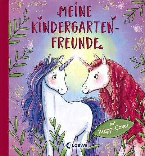 Meine Kindergarten-Freunde (Einhörner): Freundebuch, Eintragbuch, Poesiealbum mit Wendecover für Kinder ab 3 Jahre (Eintragbücher)