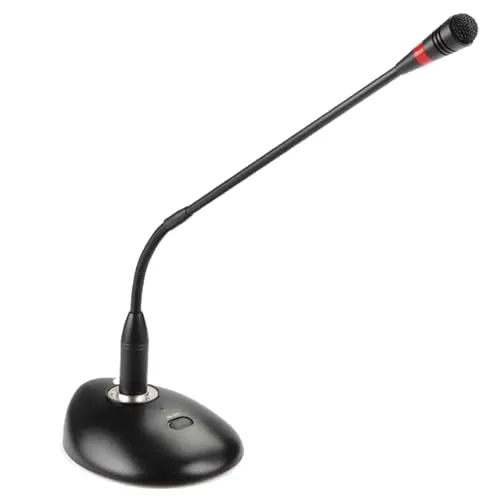PROEL PA BMG2 - Mikrofon Tischmikrofon für x Telefonkonferenzen Kirchen, Schwarz