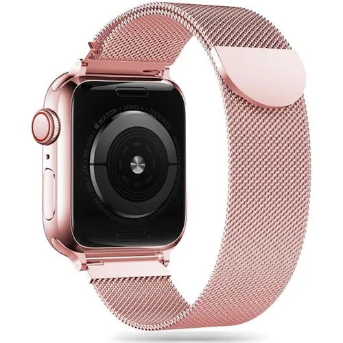 Tech Apple 1/2/3 Smartwatch-Armband, rosa Farbe, 42 mm (Edelstahl) (99245429)