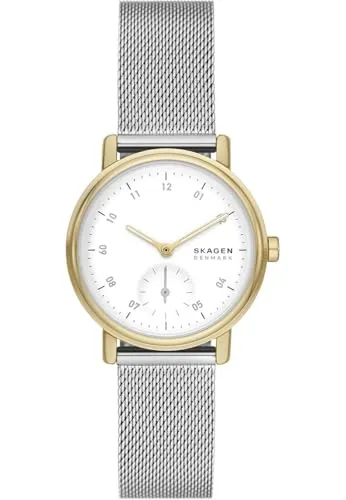Skagen Damenuhr KUPPEL LILLE 32mm bicolor Gold Silber - Elegante Armbanduhr aus Edelstahl für Damen, mit einem stilvollen bicolor Design und robuster Verarbeitung – perfekt für jeden Anlass.
