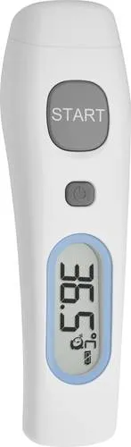 TFA Dostmann THD2FE Infrarot Fieberthermometer - Fieberthermometer mit berührungslosem Messen und Fieberalarm, ideal für stressfreies Temperaturmessen bei Kindern und Erwachsenen.