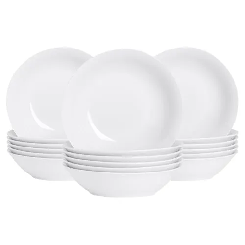 Argon Tableware 18X Weiß Groß Pastaschalen - 25.5cm (10