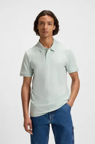 BOSS Orange Passenger Poloshirt blau Slim Fit - Stilvolles Herren-Poloshirt in elegantem Blau, Slim Fit aus 95% Baumwolle, ideal für Büro und Freizeit. Hochwertige Piqué-Struktur und elastisches Material sorgen für Komfort und Bewegungsfreiheit.