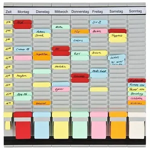 Franken Stecktafel PV1020 - OfficePlaner mit 7 Modulen, perfekte Organisation für Touren und Projekte, Made in Germany