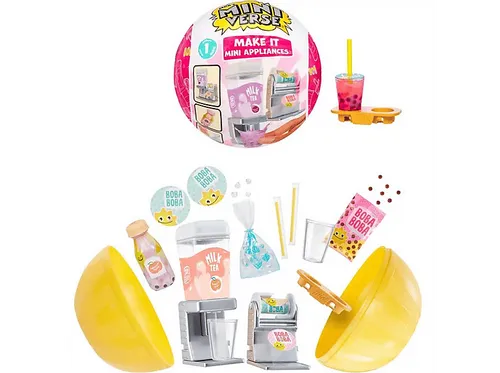 MGA ENTERTAINMENT Kinder-Haushaltsset MGA s Miniverse - Make It Mini Appliances, bunte Lieferung mit echten Funktionen und UV-Licht für kreative Getränkeherstellung