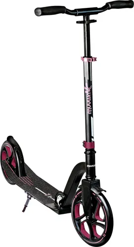 muuwmi Aluminium Scooter Pro 250/215 mm rot - Roller/Kickboards für Kinder und Erwachsene von 8-99 Jahren, leicht und robust mit einem Gewicht von nur 5500 g für optimalen Fahrspaß.