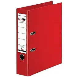 Falken Chromocolor Ordner Breit DIN A4 80 mm Rot 2 Ringe 11285442 Kunststoff