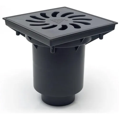 Hofablauf Kellerablauf Geruchsverschluss Kunststoffgitter belastbar <1,5t /328 P