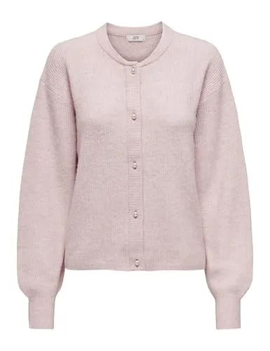 JdY Lumi Life L/S Button Cardiga KNT Noos, Light Lilac in lila von JDY