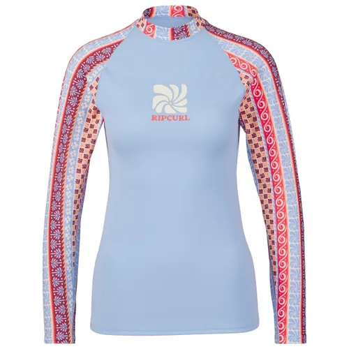 RipCurl Coastal Instinct UPF LS RV multico (3282) S - Stylischer Anti-UV Badeanzug für Damen mit langen Ärmeln und UPF 50+ Schutz. Hergestellt aus recyceltem Material, ideal für Wassersport und komfortabel im Einsatz dank Reißverschluss am Rücken.