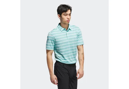 adidas Performance Poloshirt TWO-COLOR STRIPED klassischer Stil, mit Allover-Print, aus Pikeematerial
