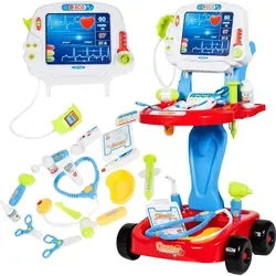 Malplay Elektronischer Doktor-Trolley für Kinder | Arzt Spielzeug Set ab 3 Jahren