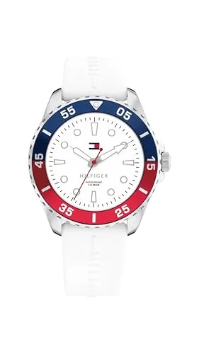 Tommy Hilfiger Quarzuhr KIDS 1720050 - Kinderuhr mit Silikonarmband, wasserdicht bis 10 bar und ideal als Geschenk für kleine Abenteurer.