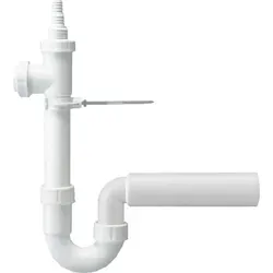 Haas Waschmaschinen-Siphon mit zwei Geräteanschlüssen 1 1/2