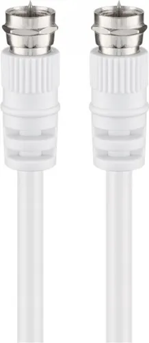 SAT-Antennenkabel ( 70 dB), doppelt geschirmt, weiß, 15 m