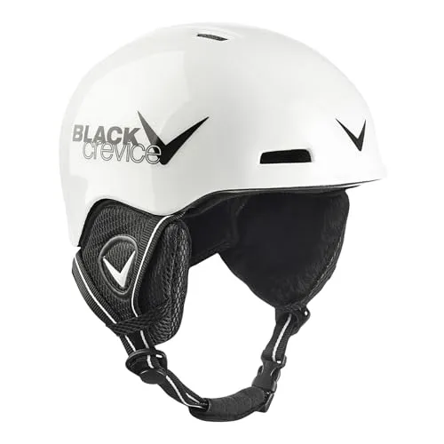 Black Crevice Kinder Skihelm Stubai, weiß/schwarz, 48-52 cm