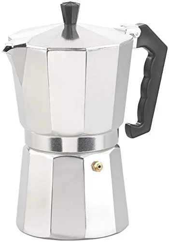Cucina di Modena Espresso Maschine: Espresso-Kocher für 9 Tassen, 400 ml, für Gas- & Elektroherde geeignet (Espressokocher Kanne, Mokkakanne, Camping Wasserkocher)