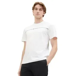 TOM TAILOR T-Shirt mit Logofrontprint weiß XL (54) von Tom Tailor