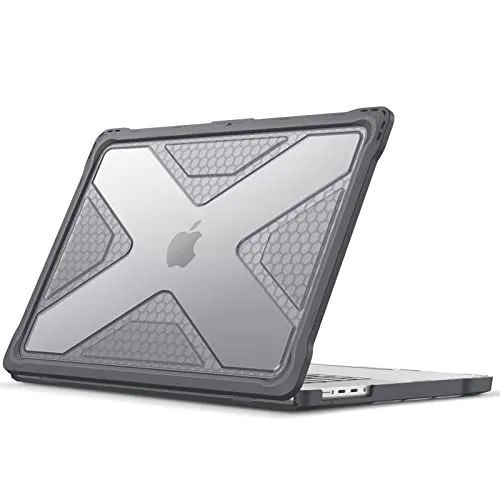 Fintie Hülle für MacBook Pro 16 (2024-2021) - Laptop-Schalen mit robustem Hartschalenetui und flexiblem TPU-Bumper für Rundumschutz. Ideal für den Schutz vor Stürzen und Kratzern, während das Logo sichtbar bleibt.