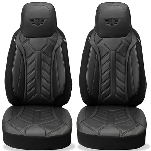BREMER SITZBEZÜGE Autositzbezug für Fiat Ducato Jumper Boxer (DPL504) - Hochwertige Schonbezüge für Fiat Ducato, langlebig und pflegeleicht. Perfekt für Fahrer- und Beifahrersitz, mit Sitzheizung geeignet und einfacher Montage dank Klettsystem.