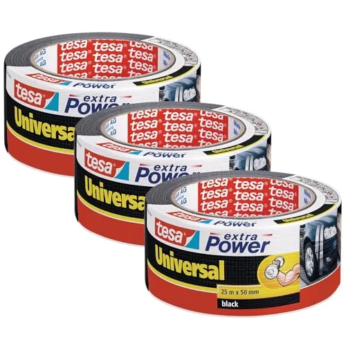 Tesa extra Power UNIVERSAL 56388 Gewebeklebeband Schwarz von tesa