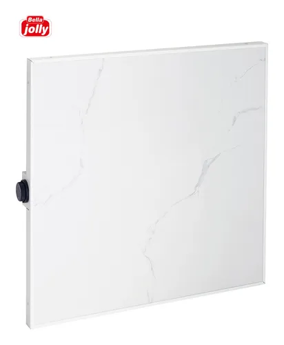 Jollytherm Keramik Infrarotheizkörper 60 x 60 cm - Bad- & Designheizkörper mit eleganter Marmoroptik und einer Heizleistung von ca. 440 W für effiziente Wärme und stilvolles Ambiente.