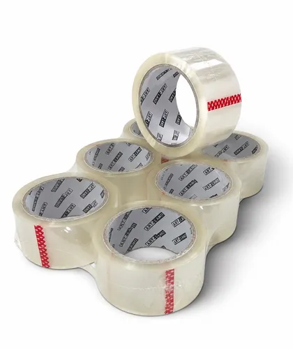 6x Art-Land Paketklebeband Transparent 66m x 50mm – LEISE abrollend Packband