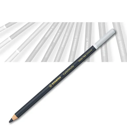 stabilo CarbOthello - 760 lampenschwarz Holzgefasster Pastellkreidestift